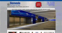 Desktop Screenshot of deronde.com