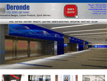 Tablet Screenshot of deronde.com